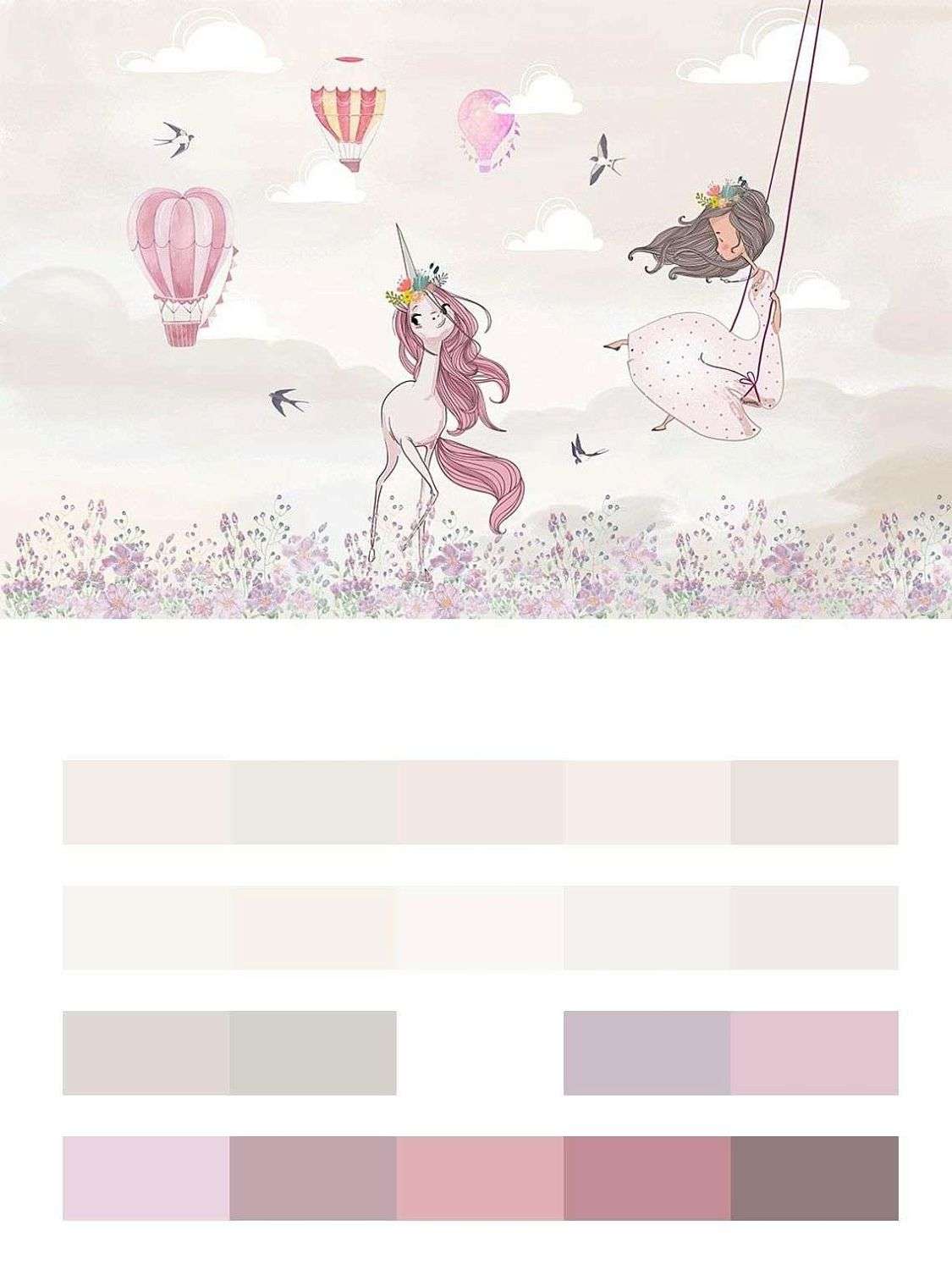 Единорожек с девочкой  14-442