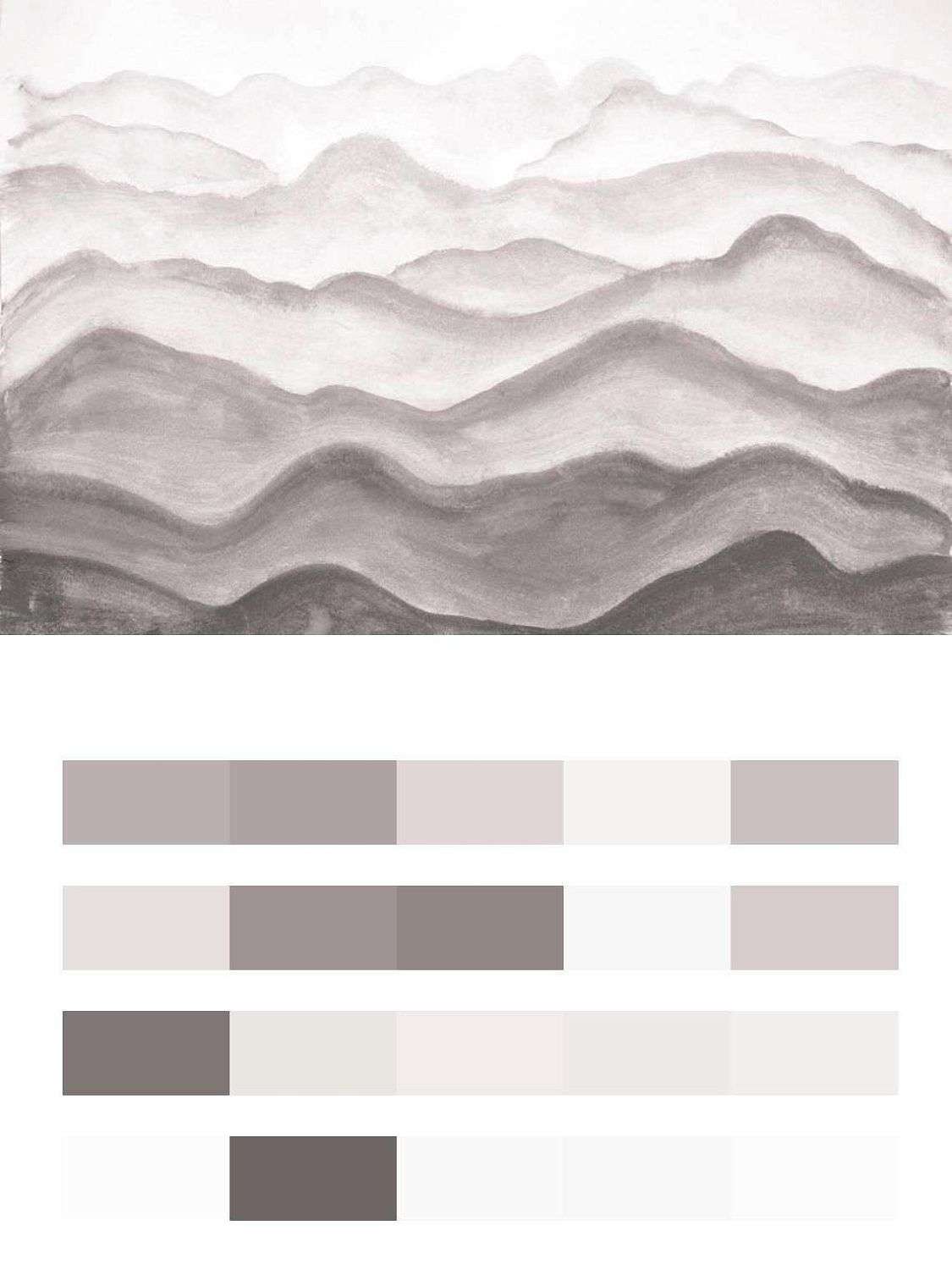 Серые рельефные волны  9-1364