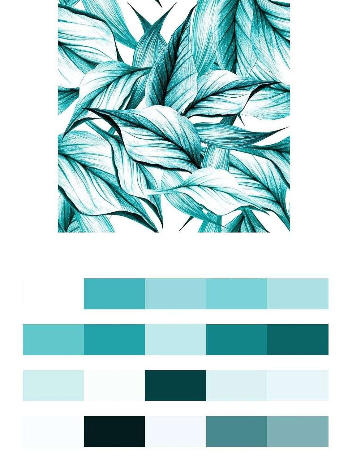 Листья мятного цвета  9-1210