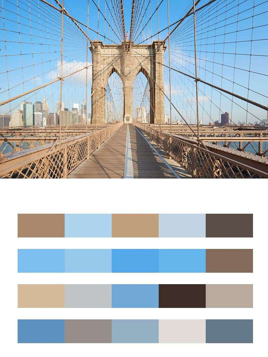 Пешком по Бруклинскому мосту  9-843