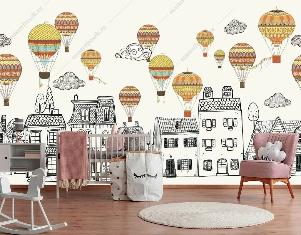 Фотообои Черно-белый город  14-375