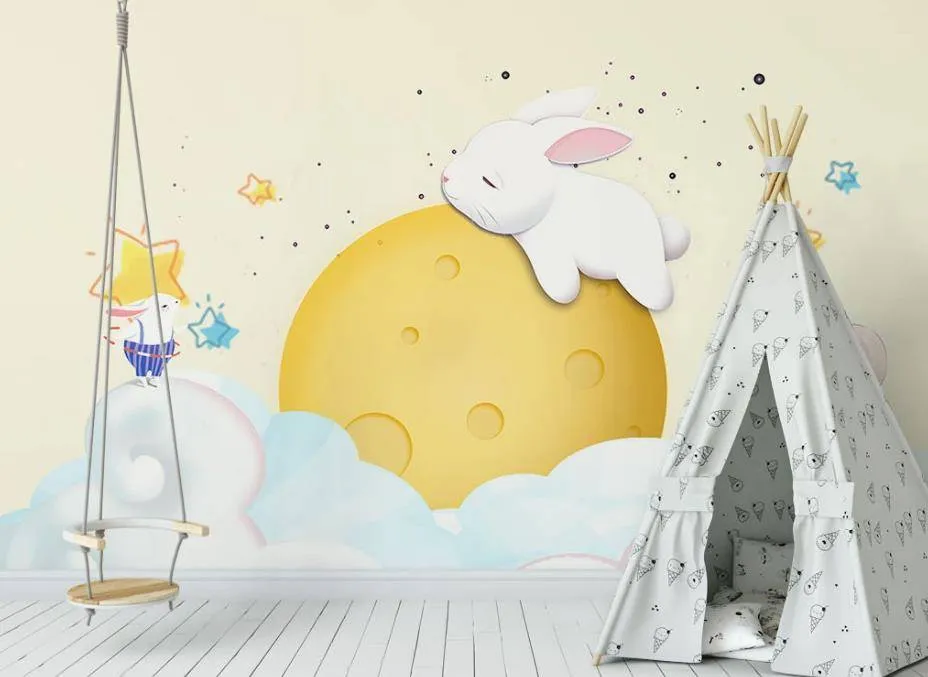 Фотообои Кролик на луне  15-307