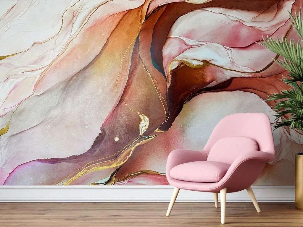 Фотообои в интерьере fluid art 8  9-1944 фото