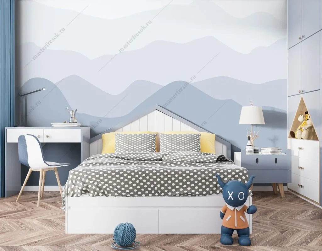 Фотообои Серо-голубые холмы  14-472