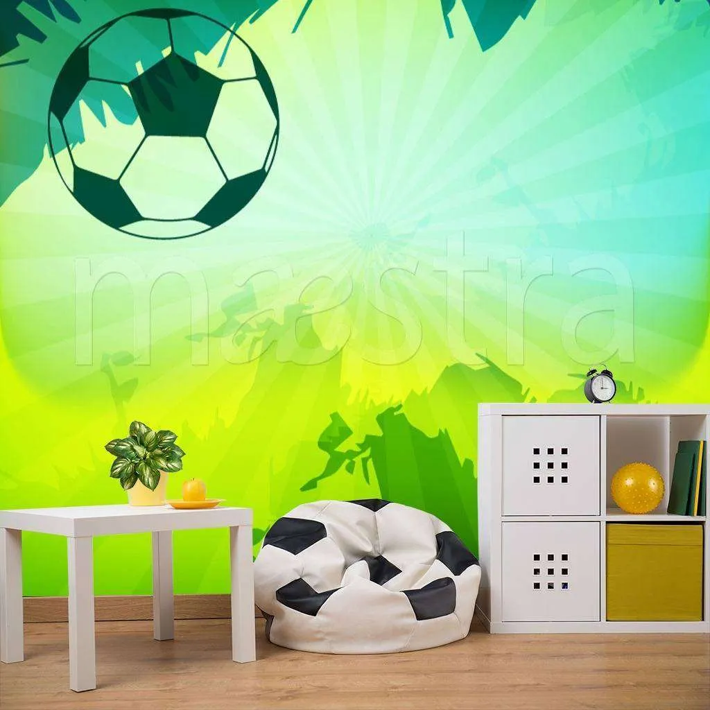 Фотообои в интерьере картинка с мячом  12-547 фото