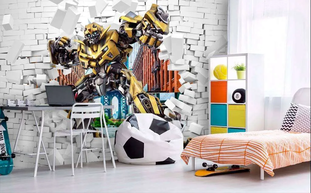 Фотообои в интерьере бамблби трансформер  12-911 фото
