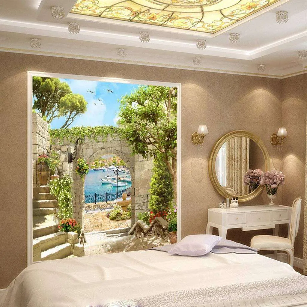 Фотообои Бесшовные обои на стену:  Арка к морю. Артикул: 17-0015  