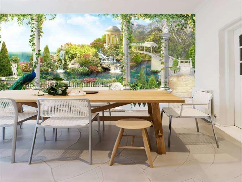 Фотообои в интерьере приморский парк  11-066 фото