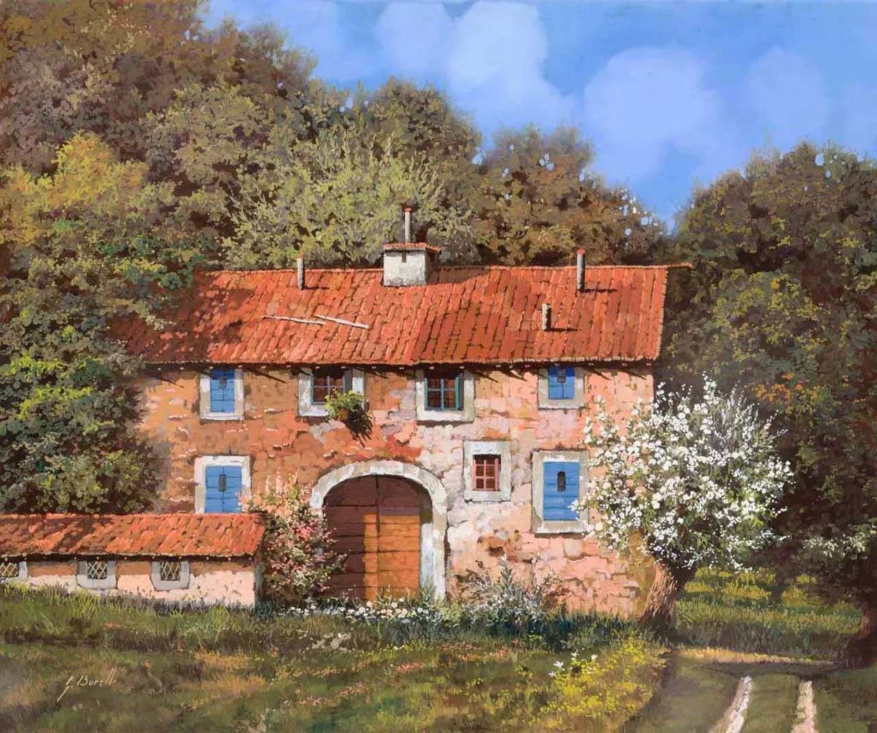 Фотообои в интерьере уютный дом  8-119 фото