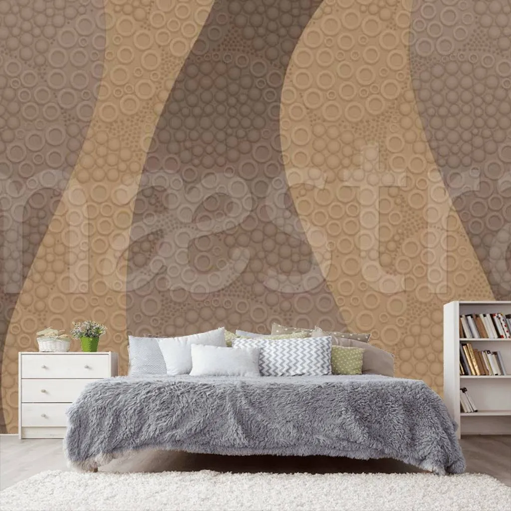 Фотообои в интерьере волны орнамент  7-798 фото