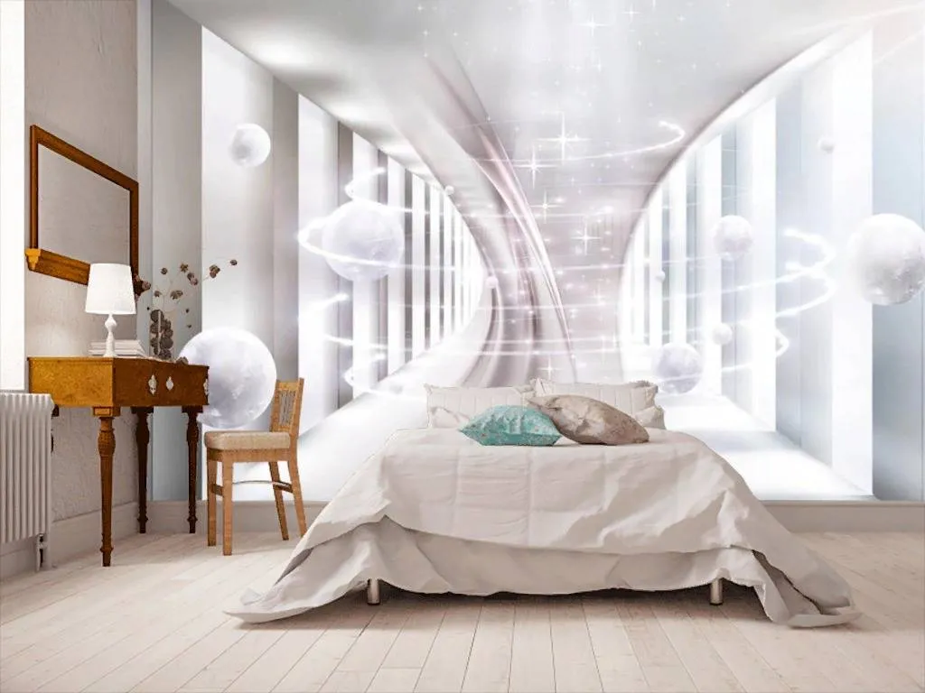 Фотообои в интерьере вихрь шаров  15-711 фото