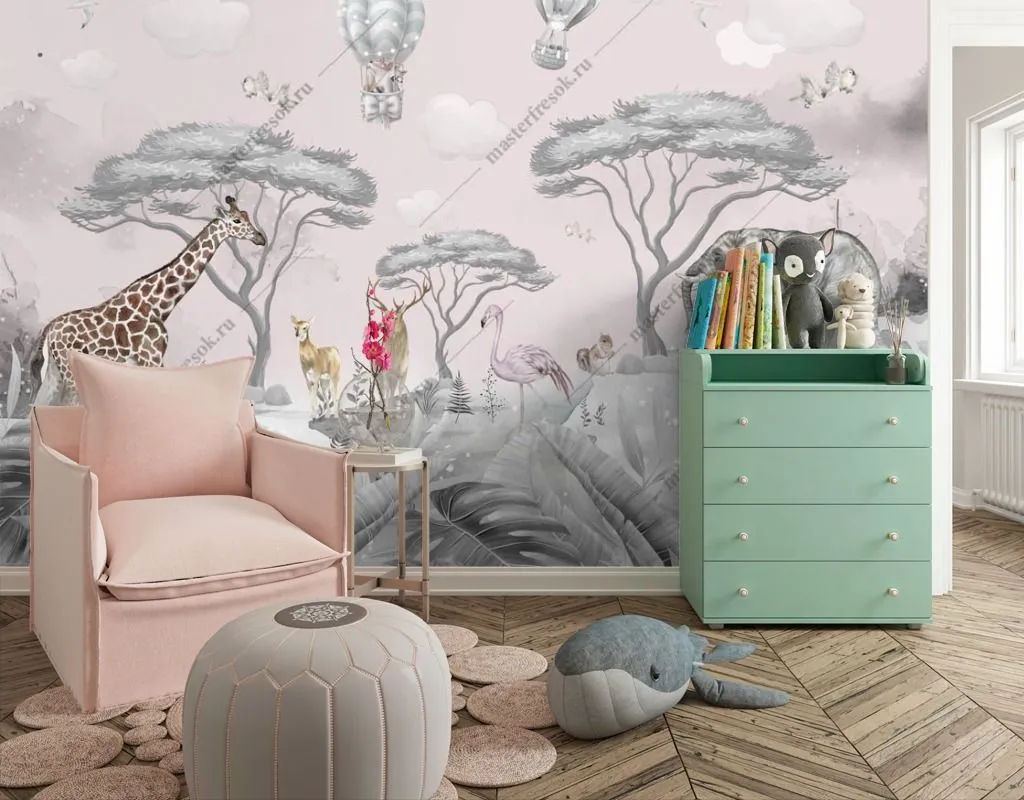 Фотообои Животные в джунглях  12-1371