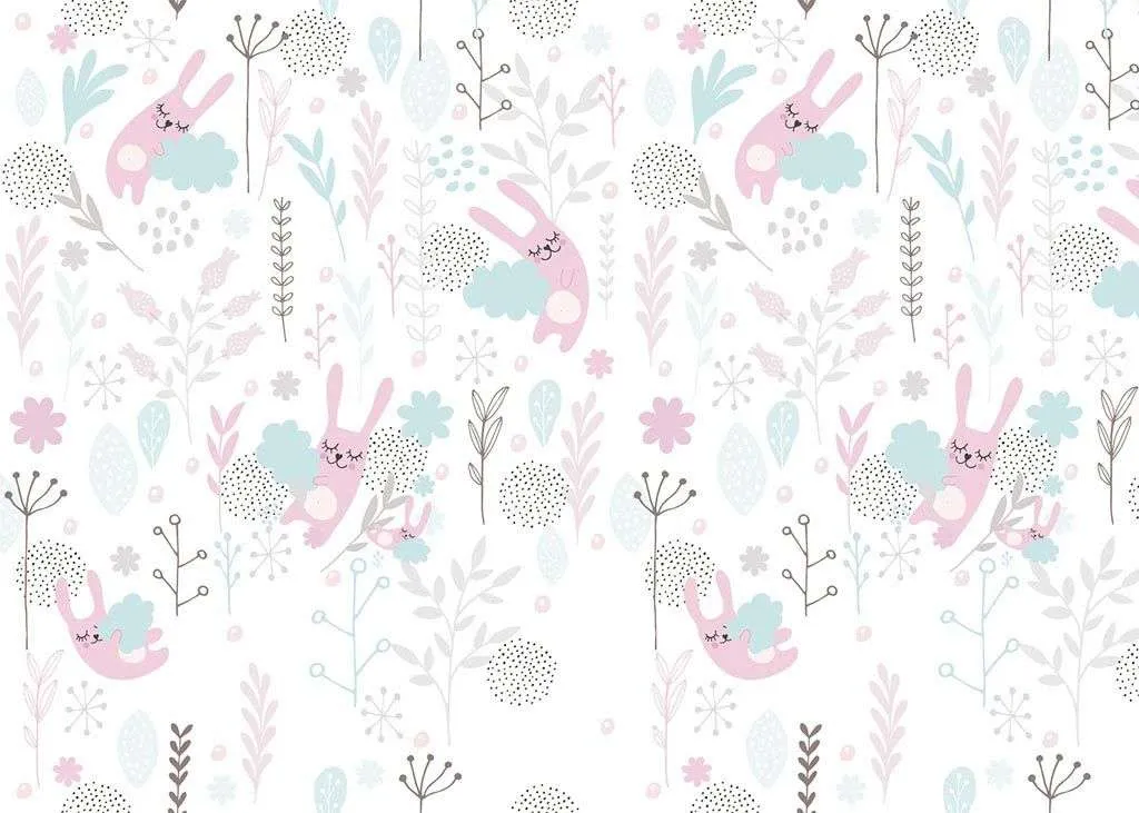 Фотообои в интерьере зайчики фон  12-754 фото