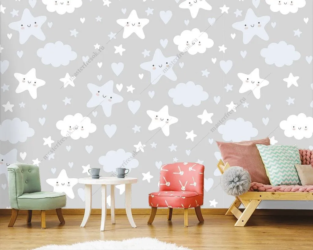 Фотообои Облака и звезды  12-763