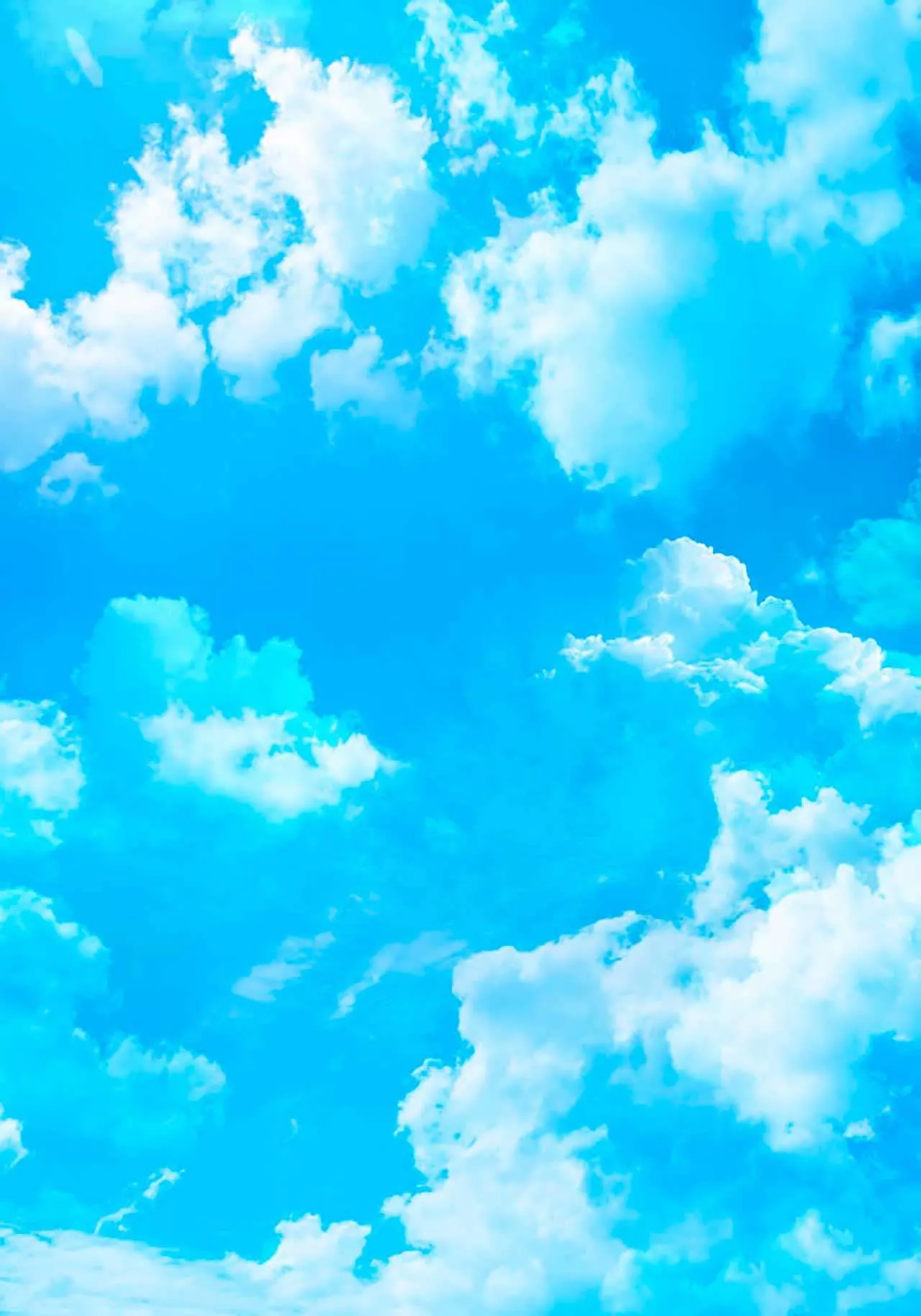 Фотообои в интерьере ясное летнее небо  9-345 фото