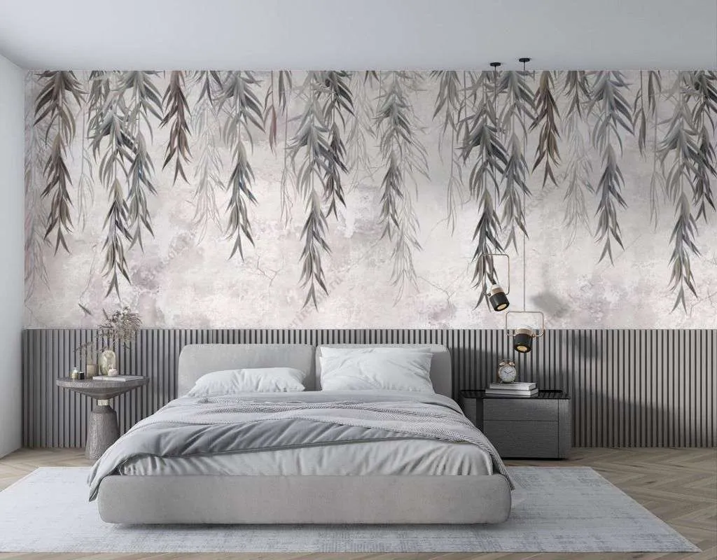 Фотообои в интерьере веточка ивы  9-1476 фото