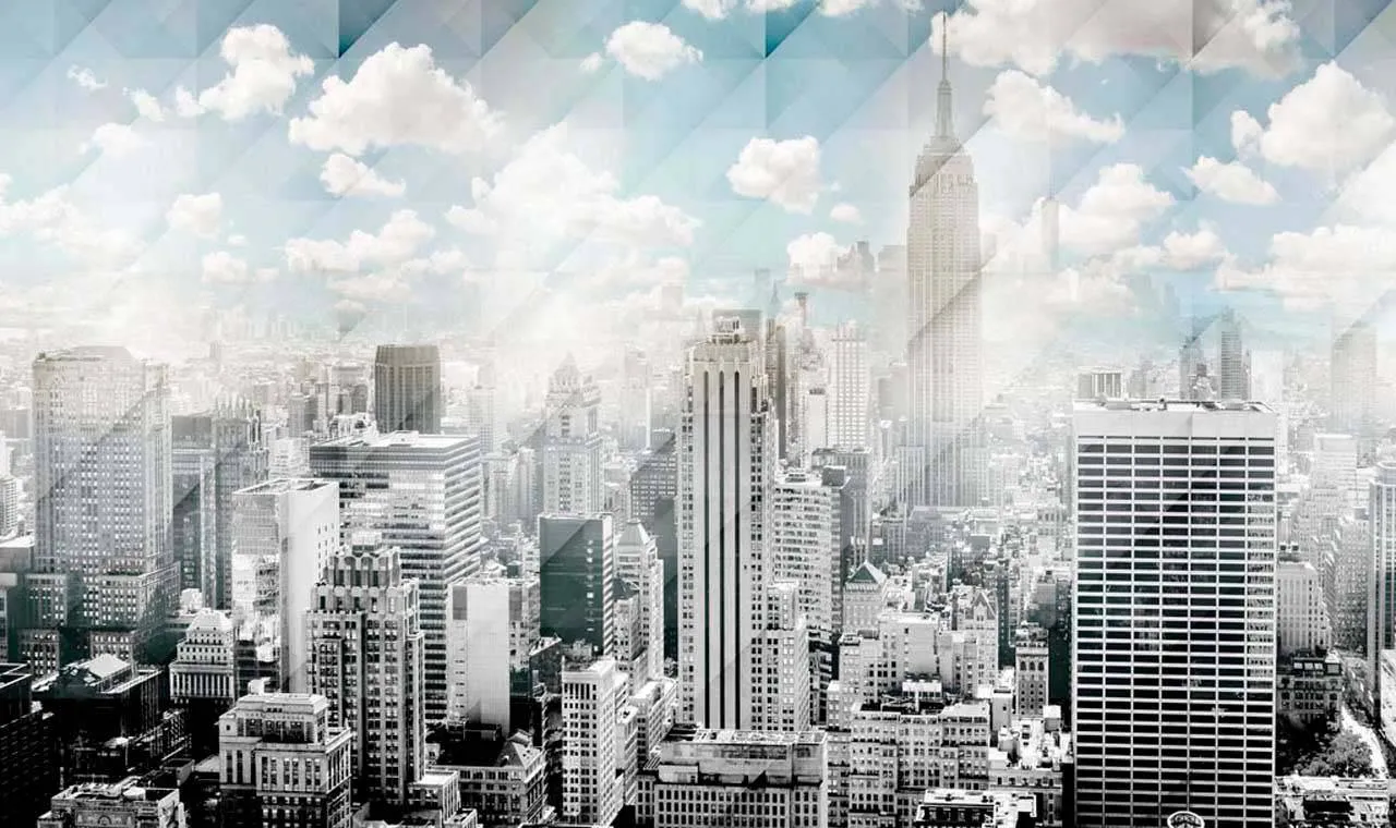 Фотообои в интерьере нью-йорк  13-144 фото