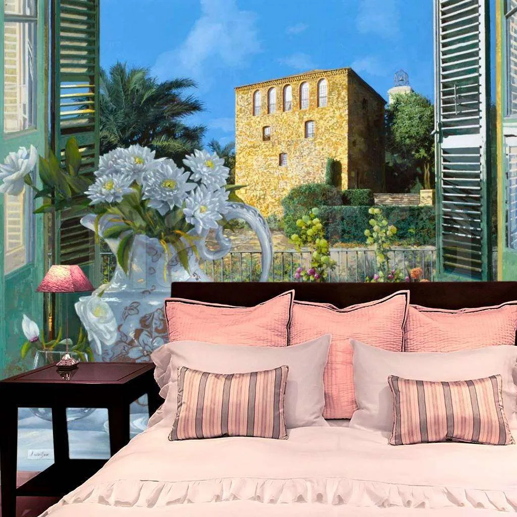 Фотообои Окно с видом на город  8-146