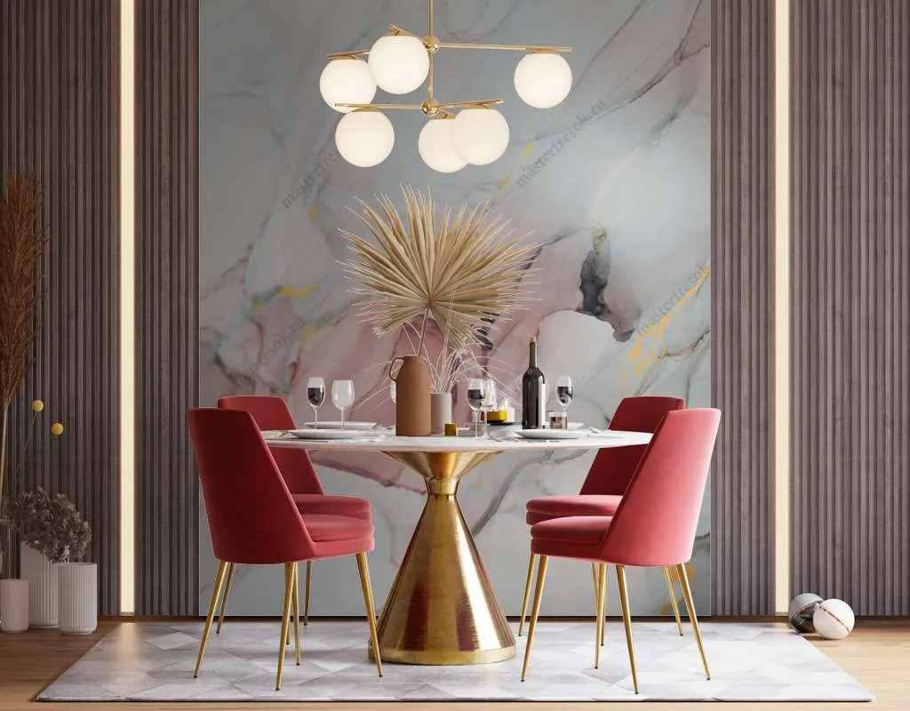 Фотообои Бесшовные обои на стену:  Мрамор акварелью. Артикул: 9-1546  