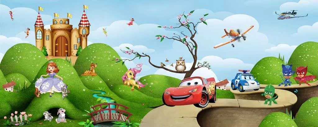 Фотообои в интерьере герои дисней  12-1200 фото