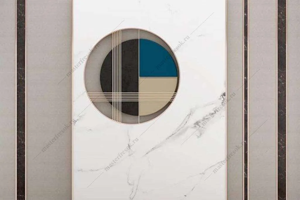 Фотообои в интерьере 3д круг  16-060 фото