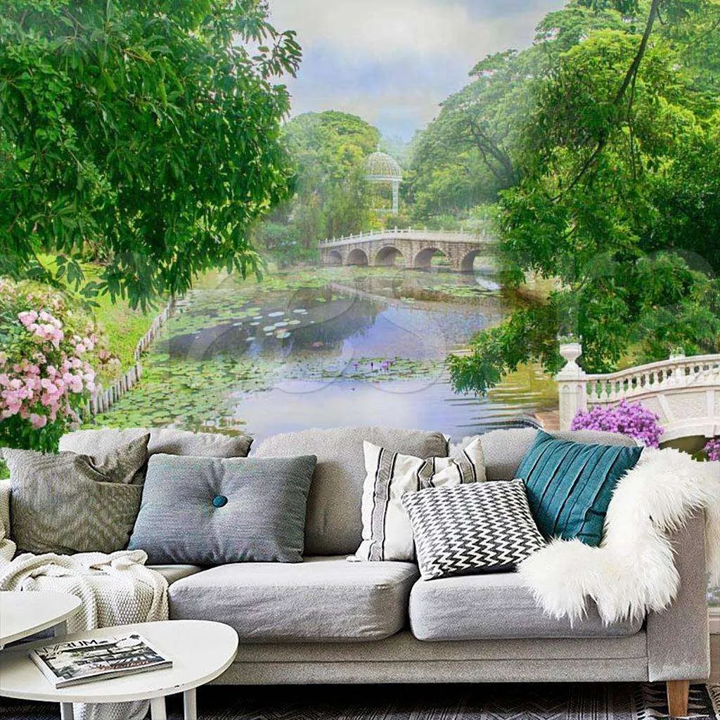 Фотообои Пруд с кувшинками  6-113