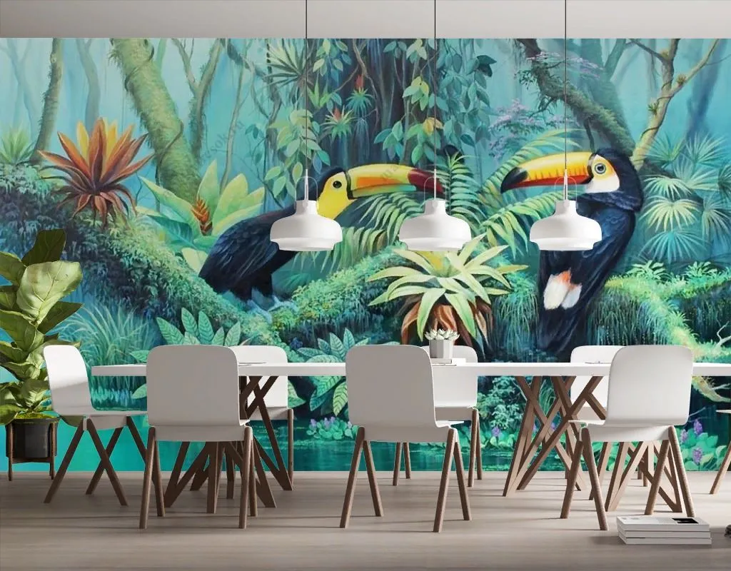 Фотообои Тропические птицы  14-561