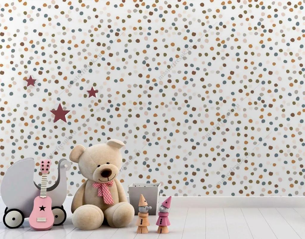 Фотообои в интерьере конфетти  14-583 фото