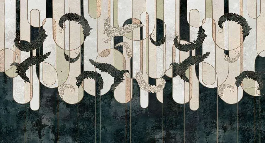 Фотообои в интерьере темная фоновая абстракция  9-1470 фото