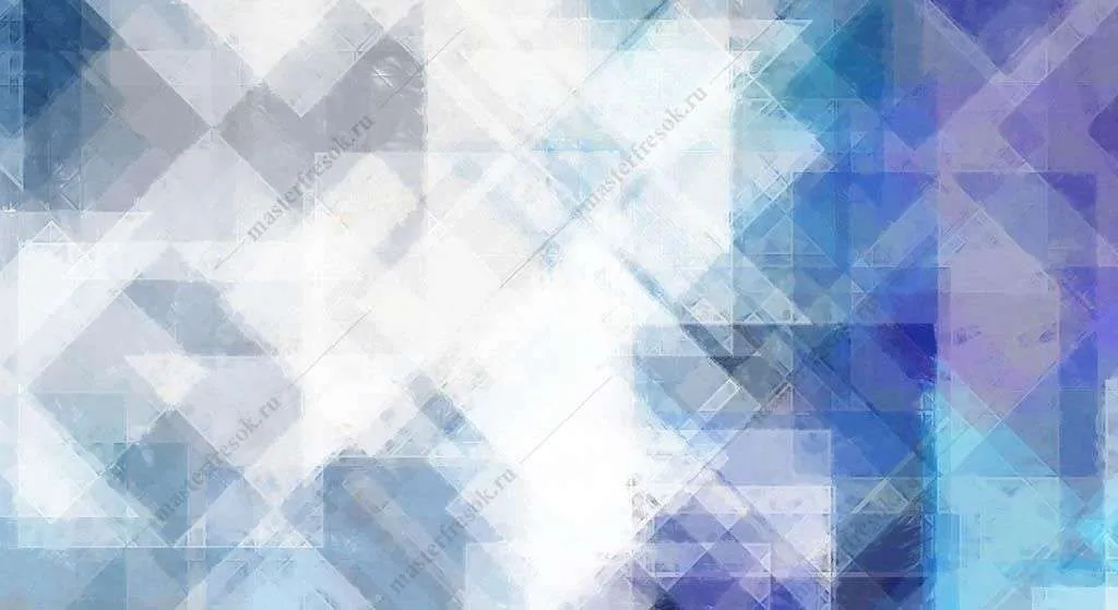 Фотообои в интерьере абстрактные треугольники  10-946 фото