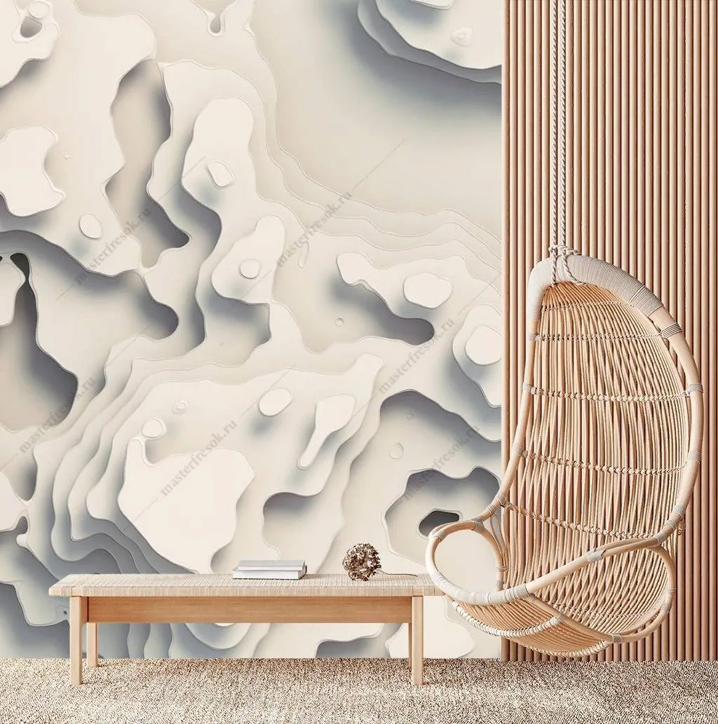 Фотообои Белая текстура  10-869