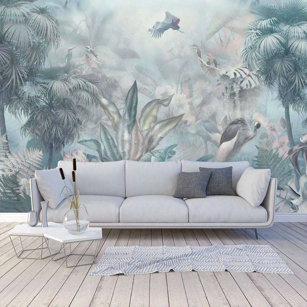 Фотообои Бесшовные обои на стену:  Туманные тропики. Артикул: 13-268  