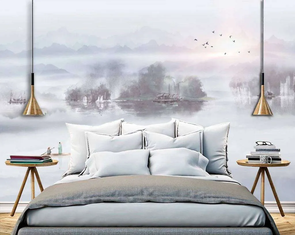 Фотообои в интерьере лодка  15-682 фото