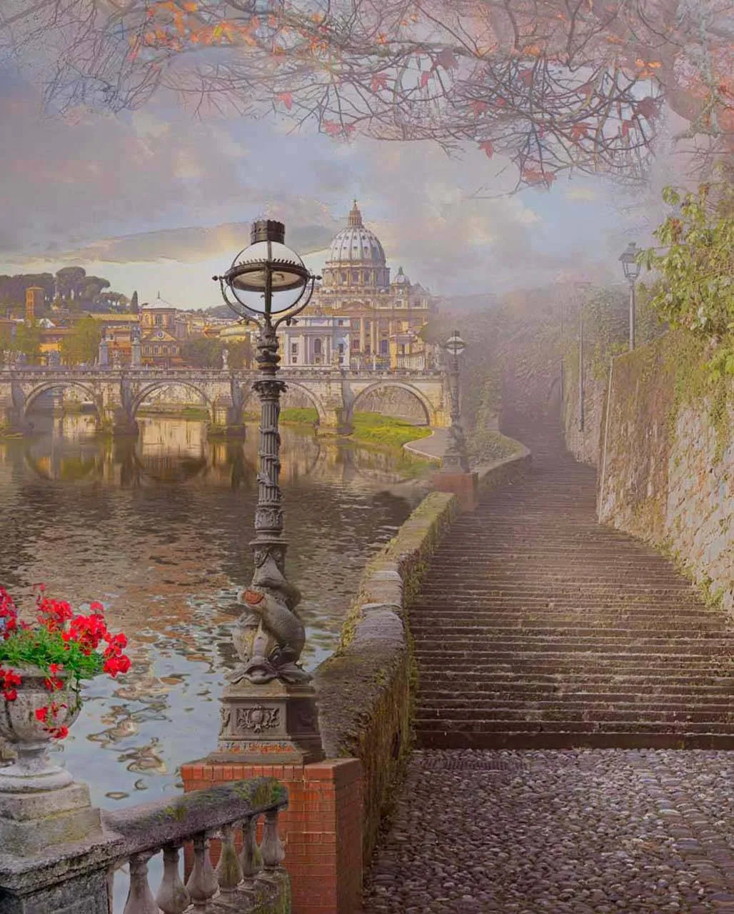 Фотообои в интерьере старинная флоренция  5-110 фото