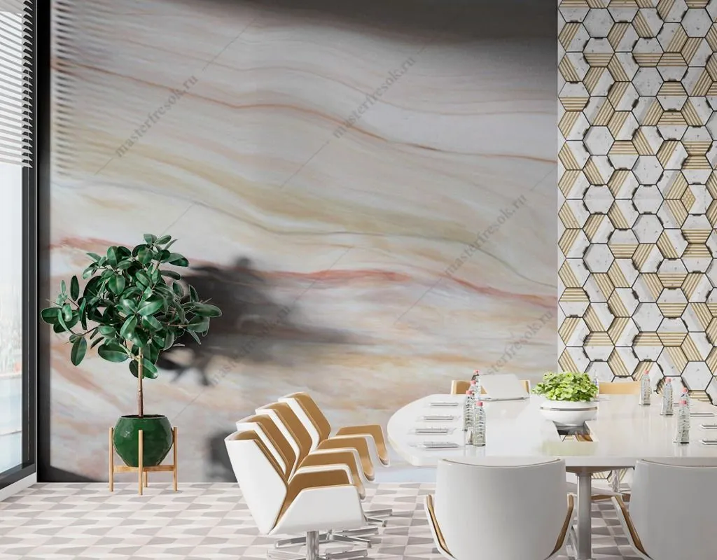 Фотообои Светлый мраморный фон  9-1537