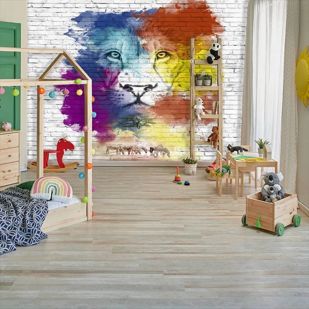 Фотообои Лев абстракция  12-905