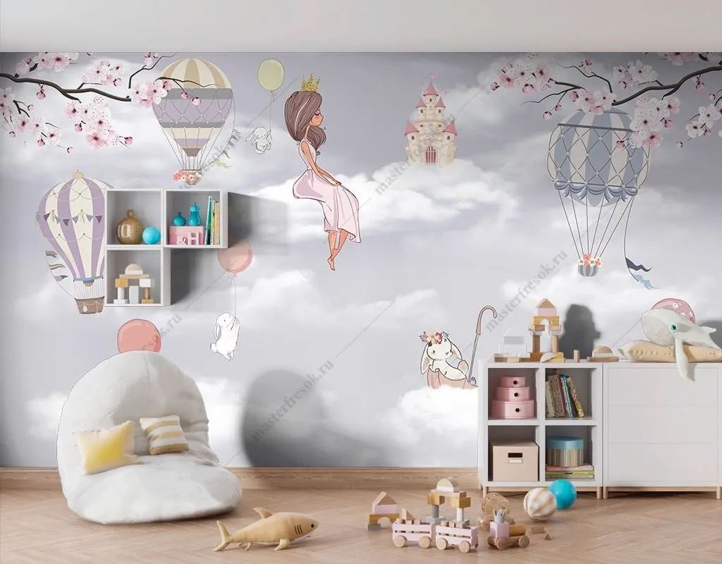 Фотообои Принцесса в облаках  14-652