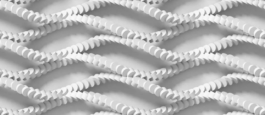 Фотообои в интерьере 3д геометрическая волна  10-802 фото