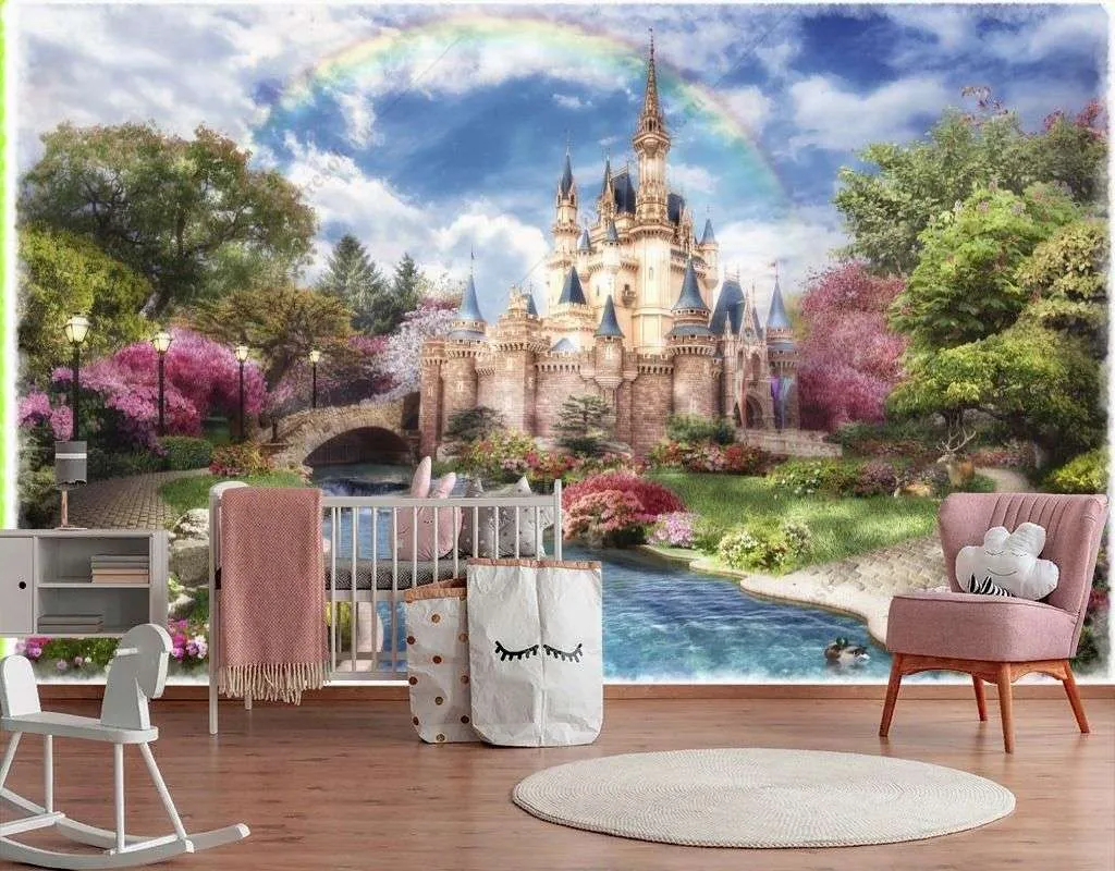 Фотообои в интерьере сказочный замок  14-611 фото