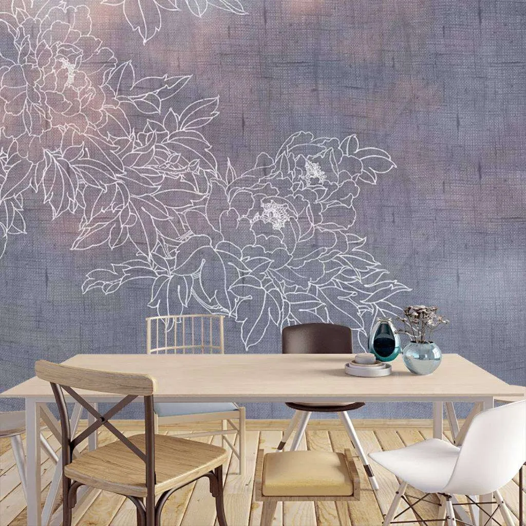 Фотообои в интерьере абстракция белый минимализм  15-468 фото