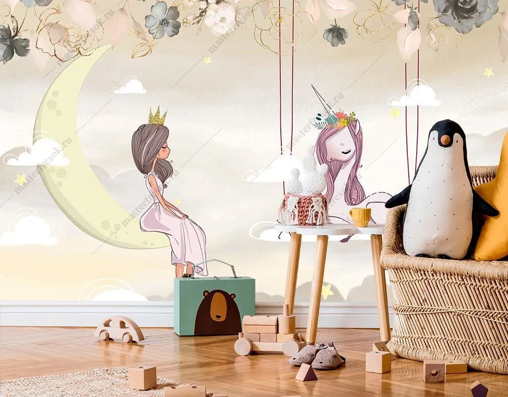 Фотообои Фея в облаках  14-445