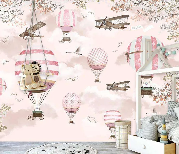 Фотообои Воздушные шары розовые  15-078