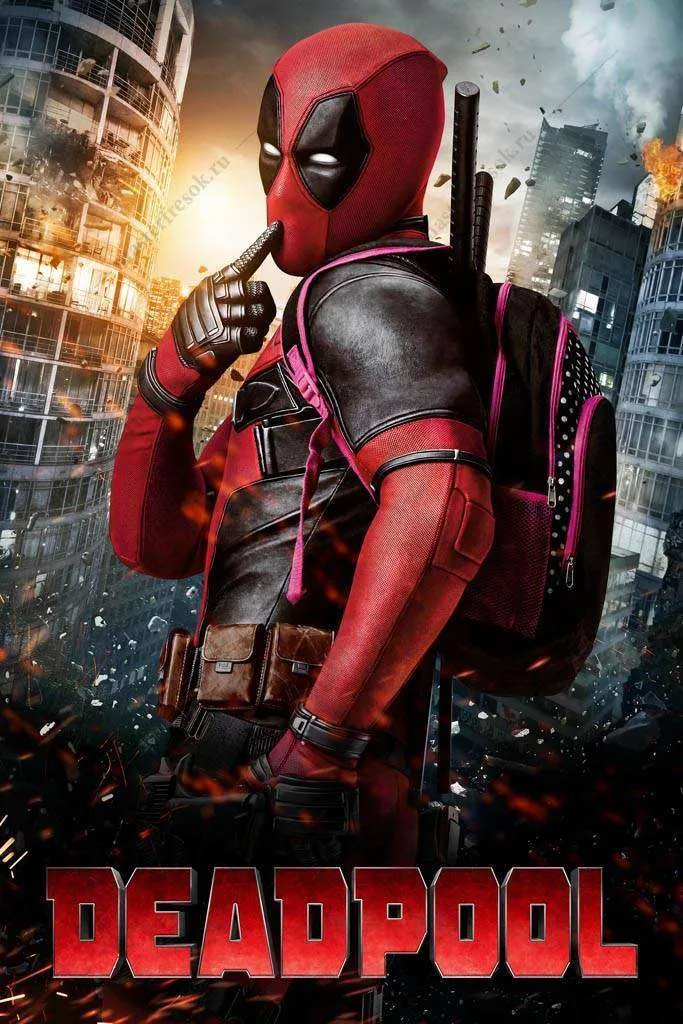 Фотообои в интерьере дэдпул  12-1065 фото