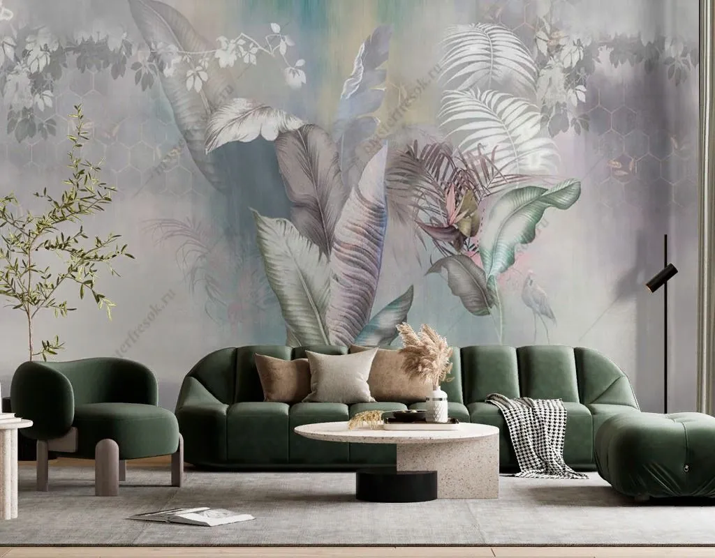 Фотообои Букет тропических листьев  13-409