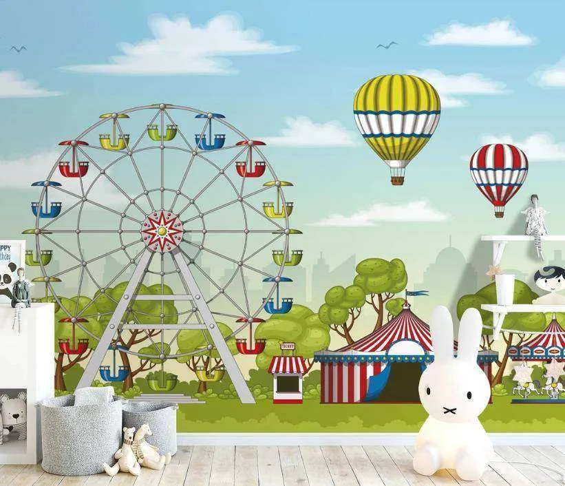 Фотообои в интерьере карусели  15-054 фото