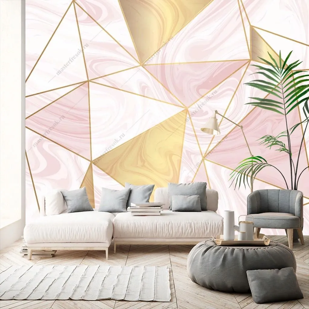 Фотообои Розовые узоры  9-1497