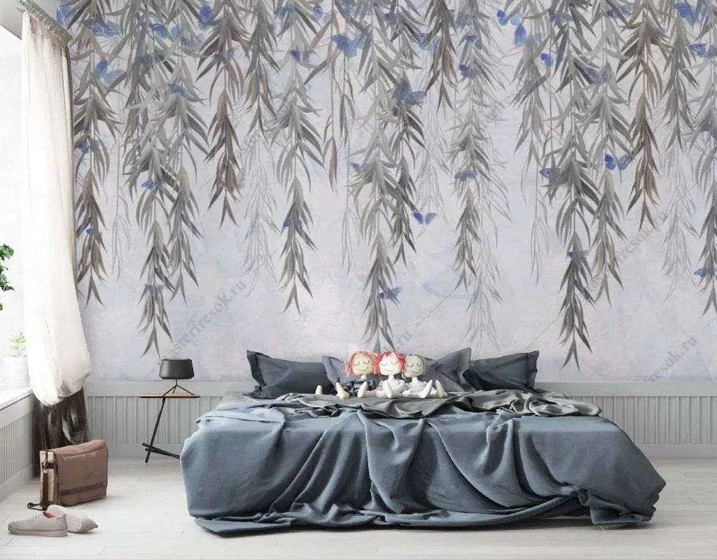 Фотообои в интерьере плакучая ива  9-1477 фото