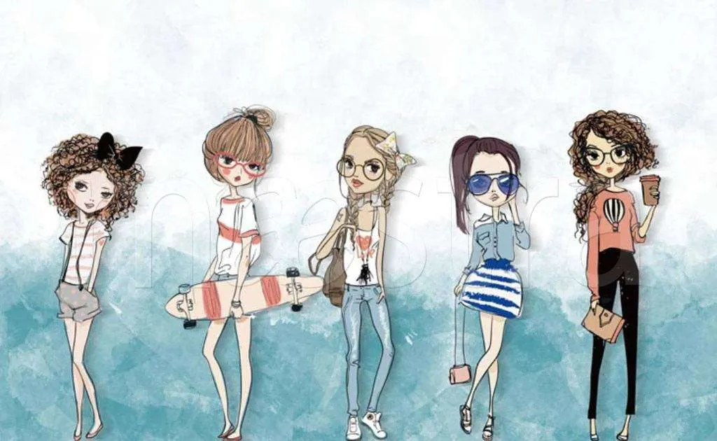 Фотообои в интерьере модницы  15-225 фото