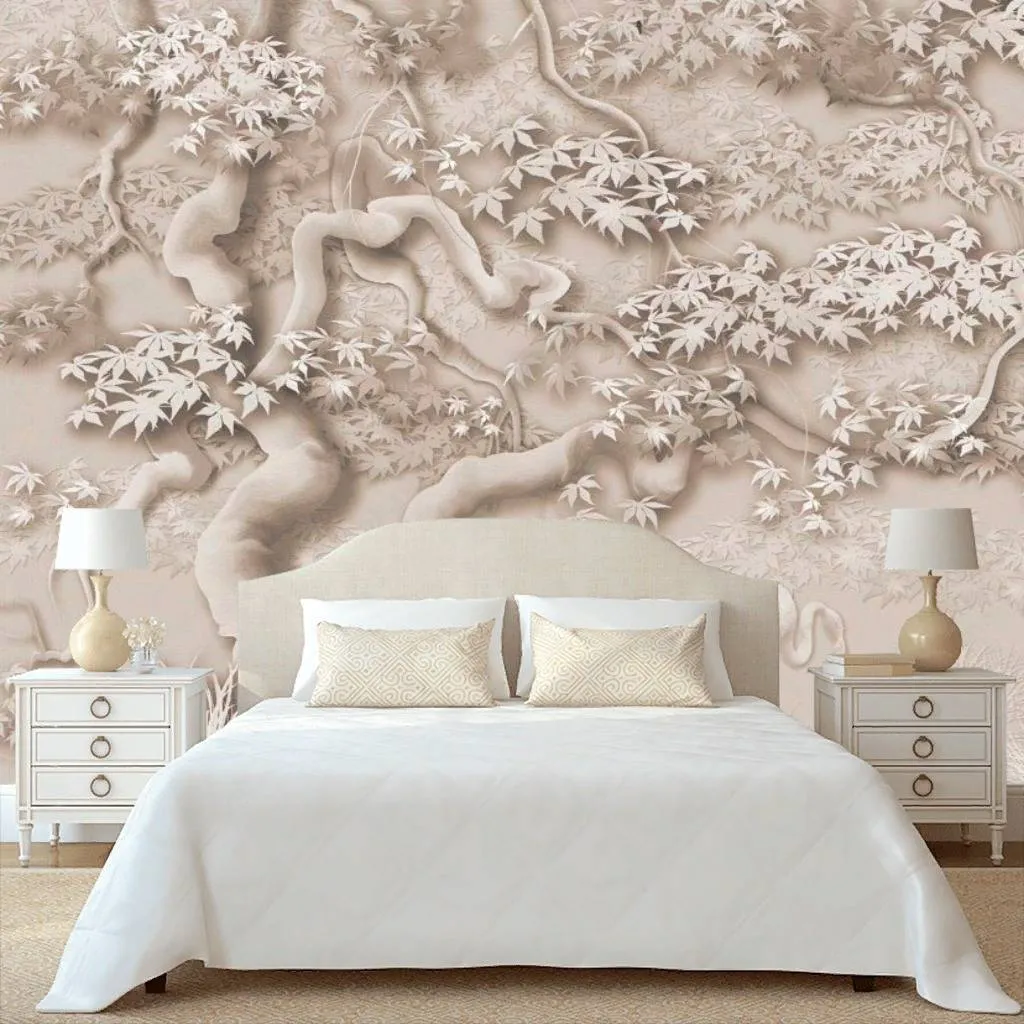 Фотообои в интерьере барельеф дерево  13-271 фото