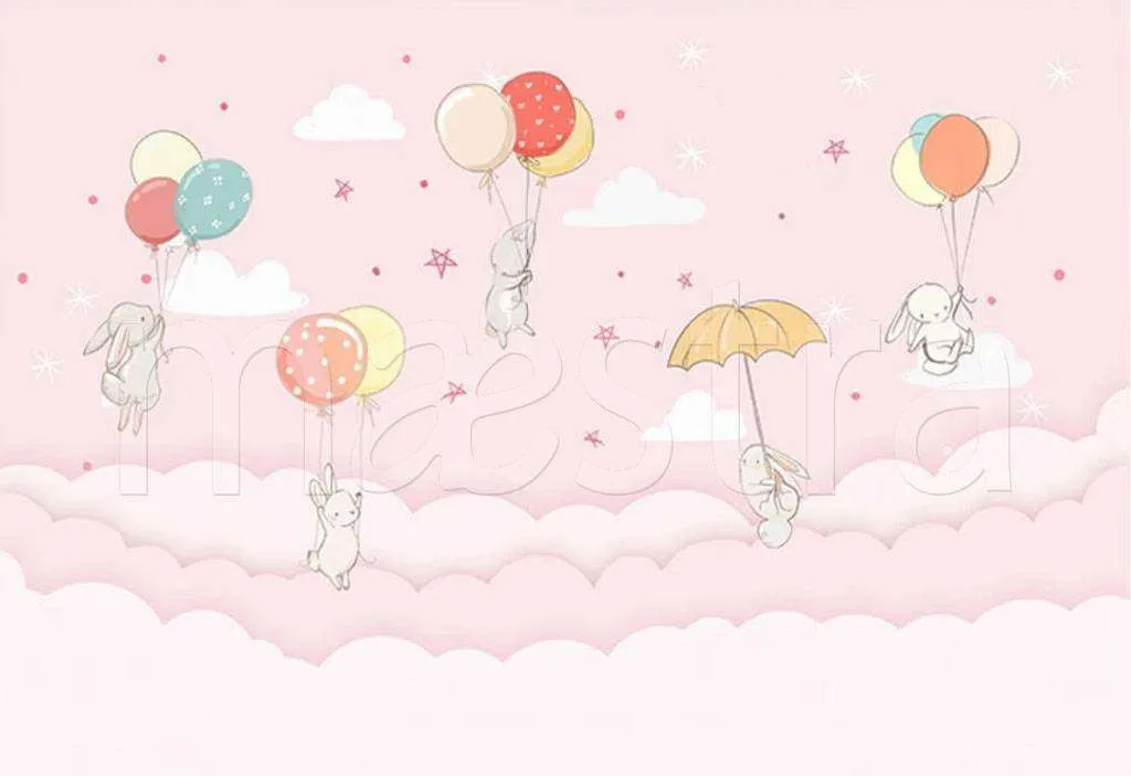 Фотообои в интерьере животные на зонтиках  15-108 фото